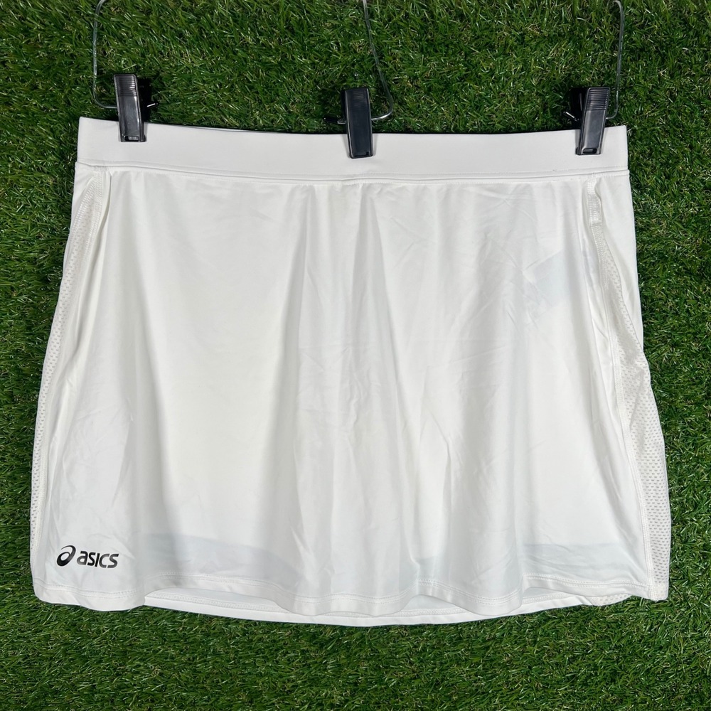 Asics Striker Skort Womens XL White Athletic Tennis Golf Skirt WS1001 NWT USA